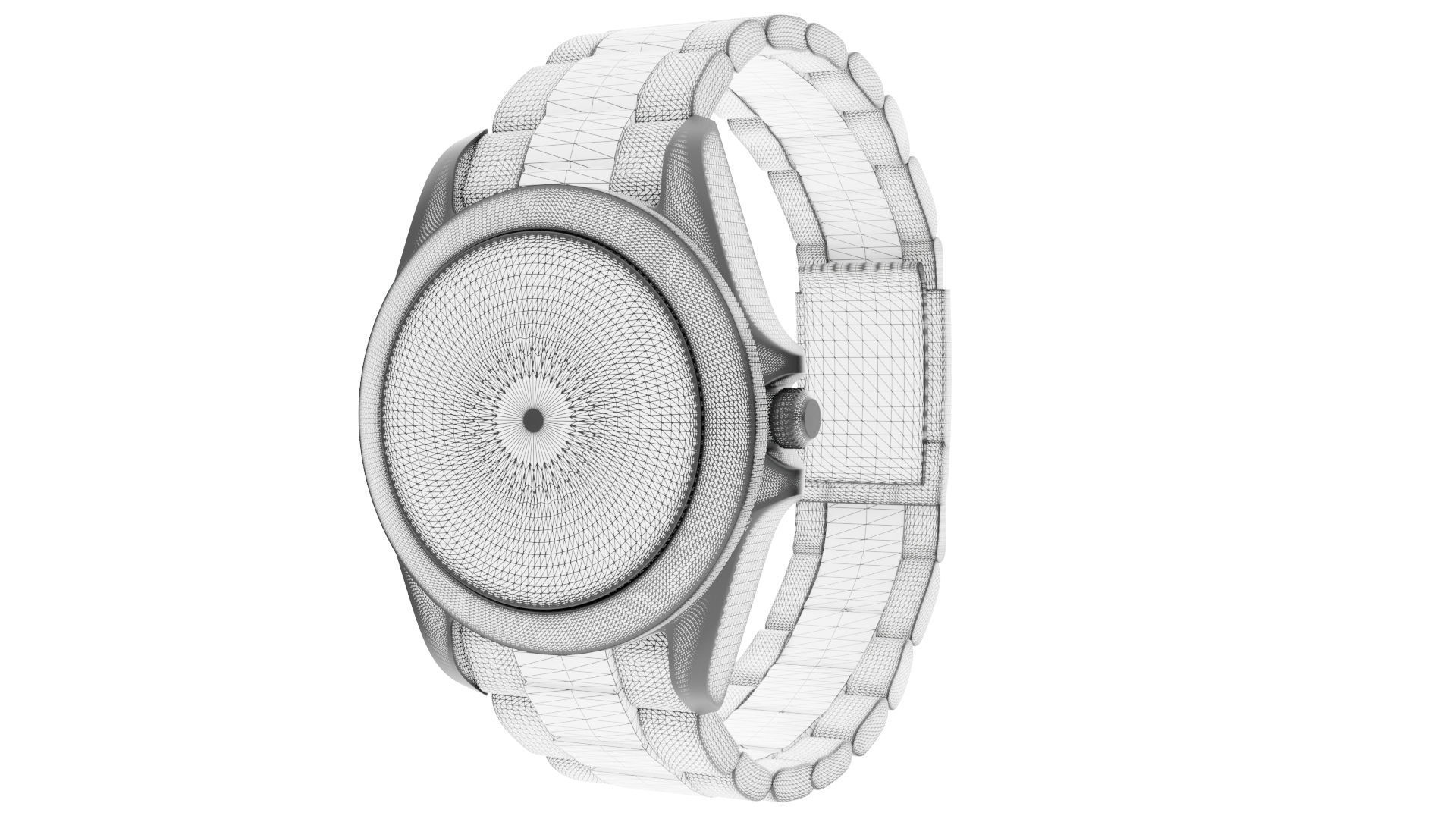 Rolex Explorer II - Black Low-poly 3D model_10