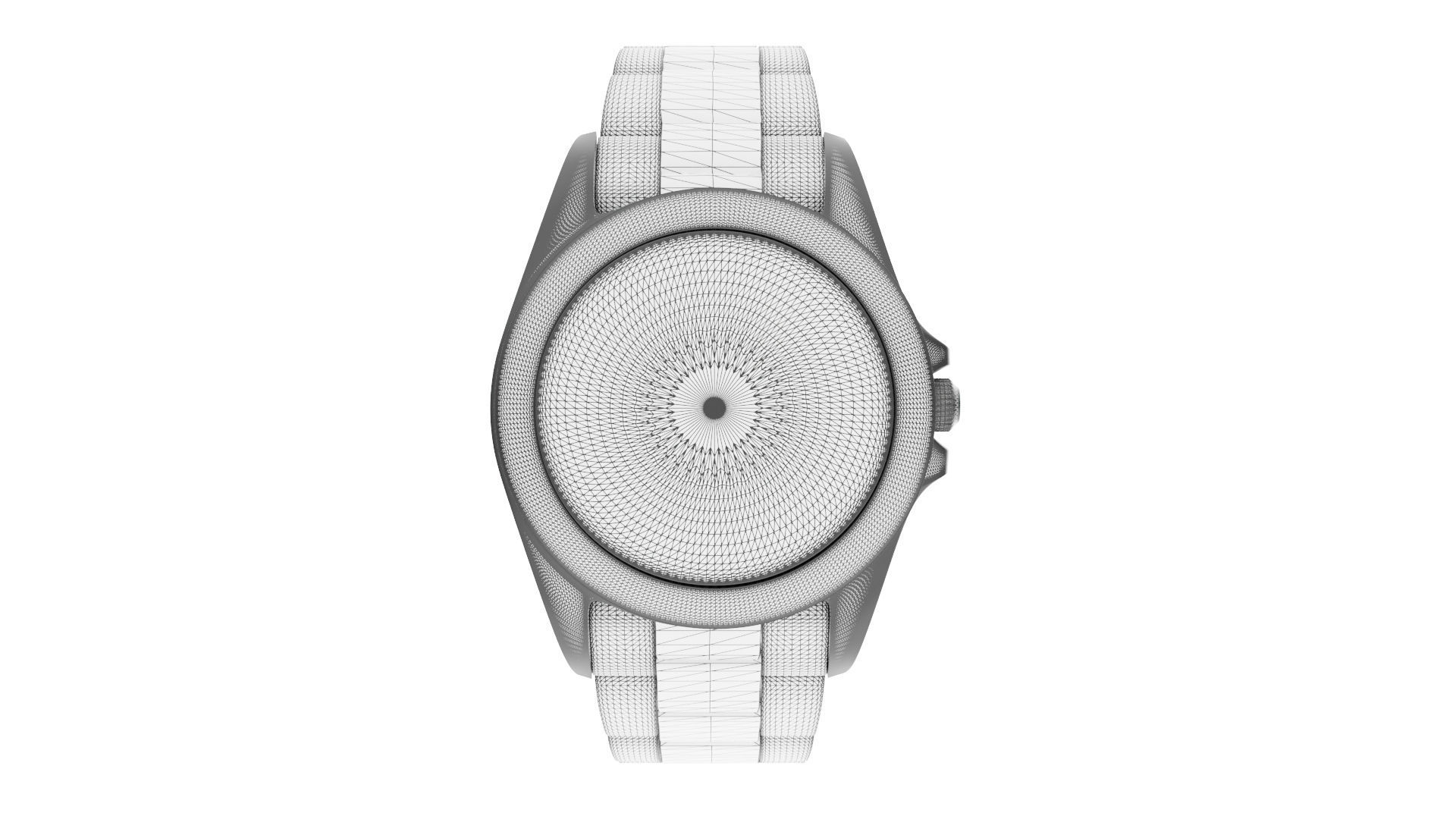 Rolex Explorer II - Black Low-poly 3D model_6