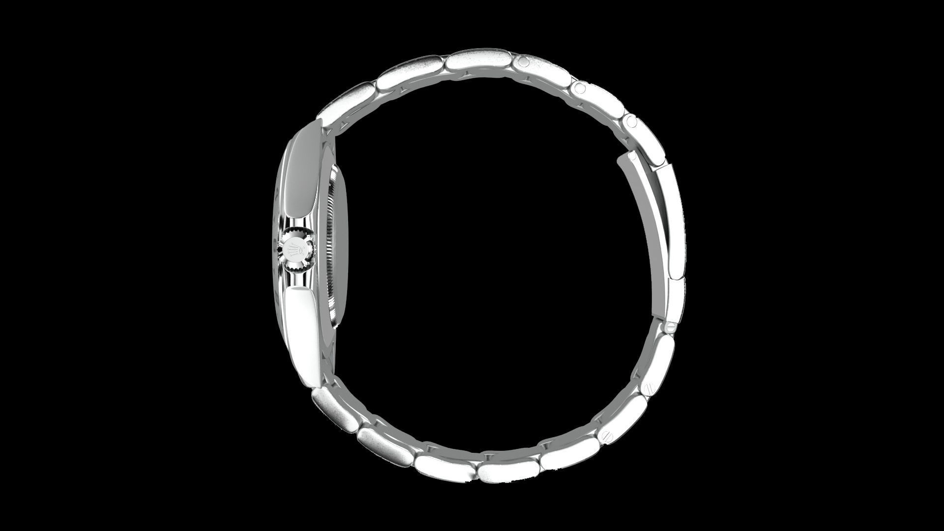 Rolex Explorer II - Black Low-poly 3D model_5