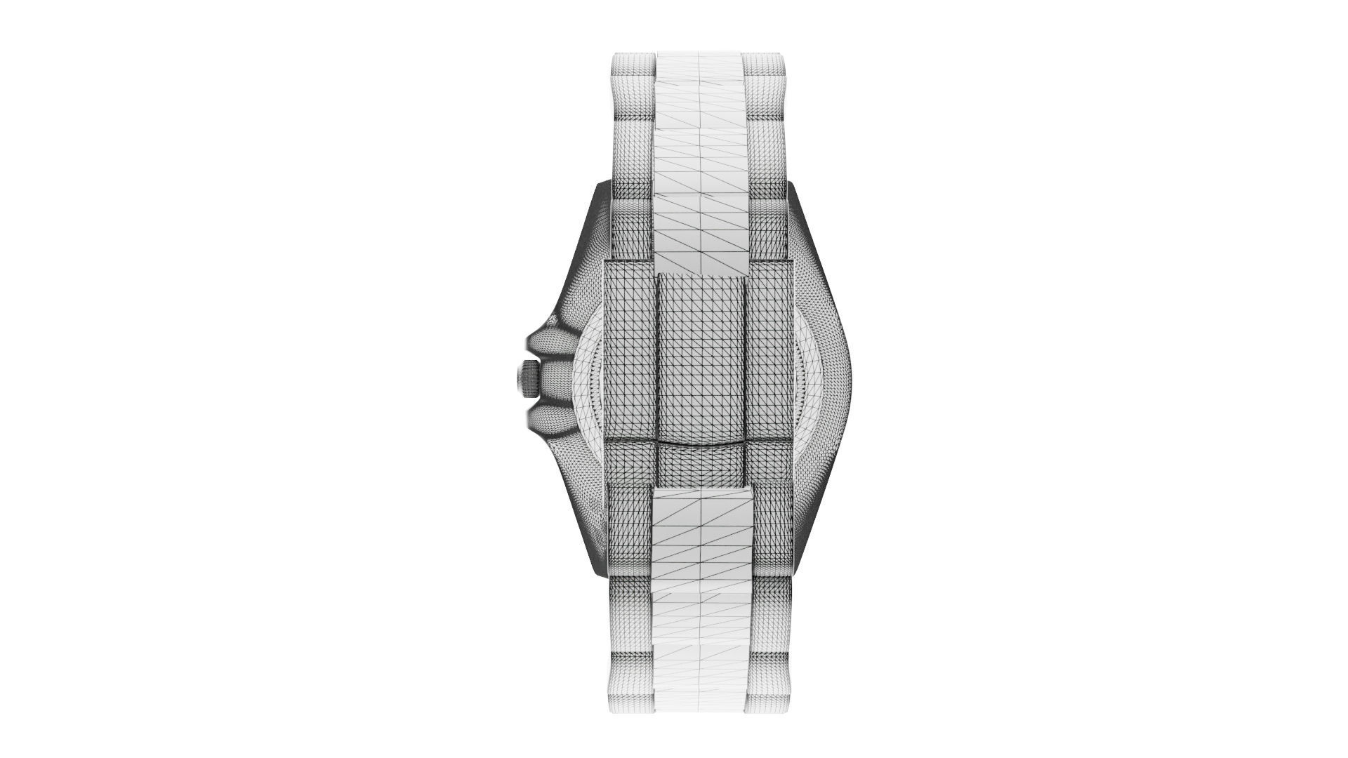 Rolex Explorer II - Black Low-poly 3D model_7