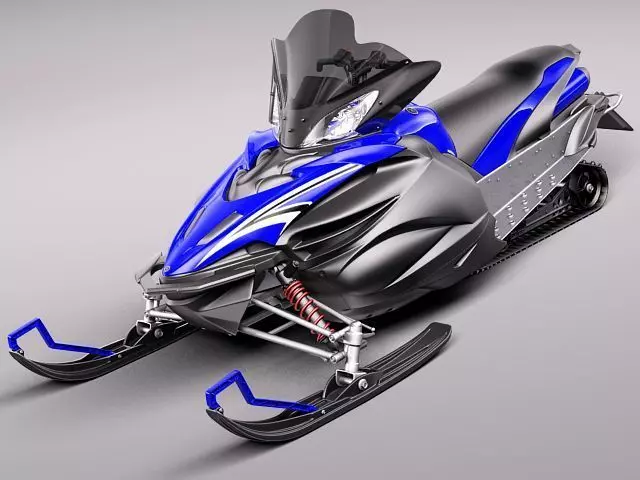 Yamaha Apex Snowmobile 2011 3D Model 3D model
