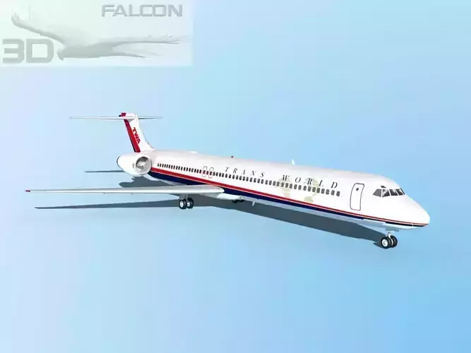 Falcon3D MD-80 Trans World Airways 3