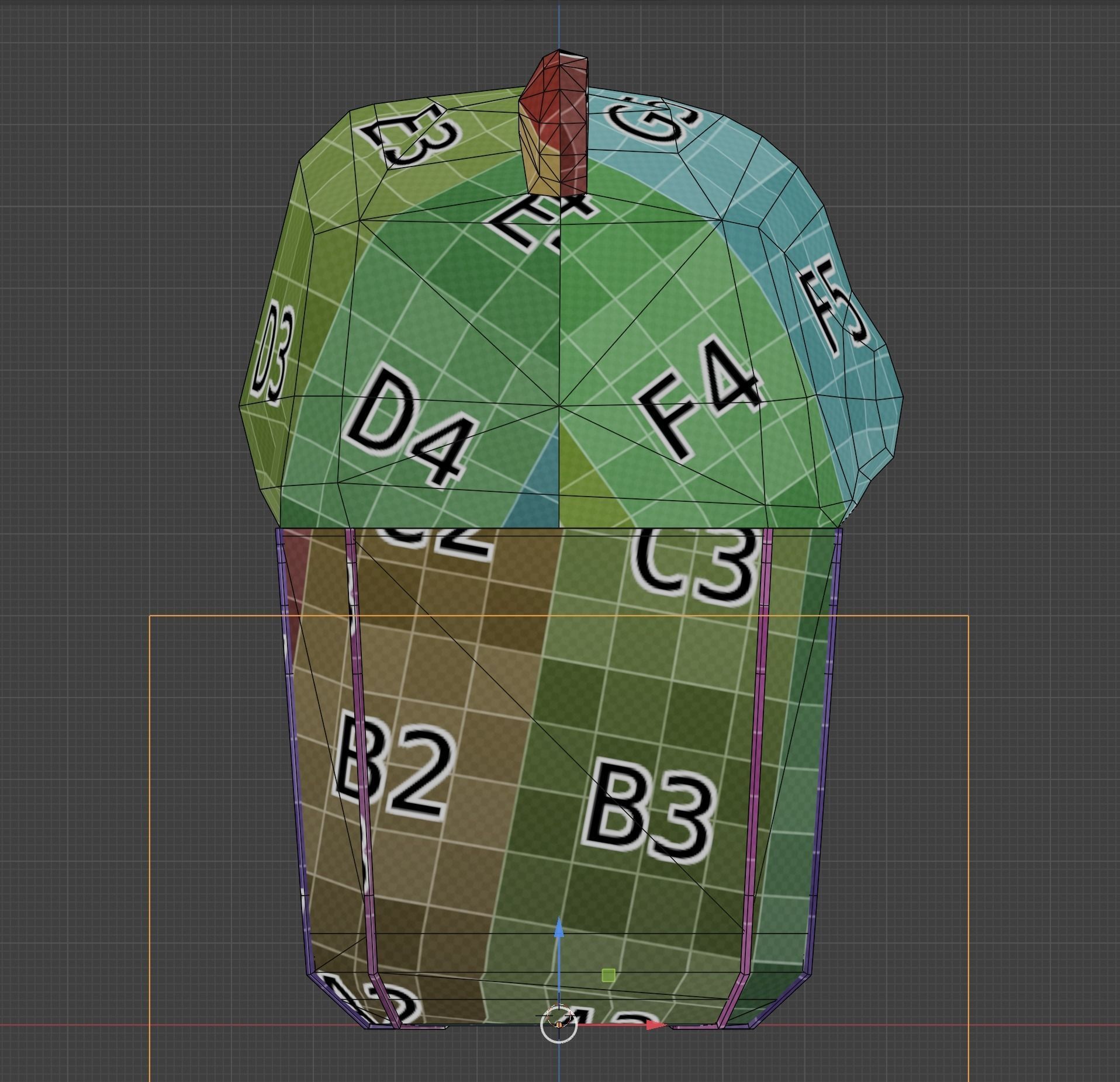 Panda Trash Can Low poly 3D model_33