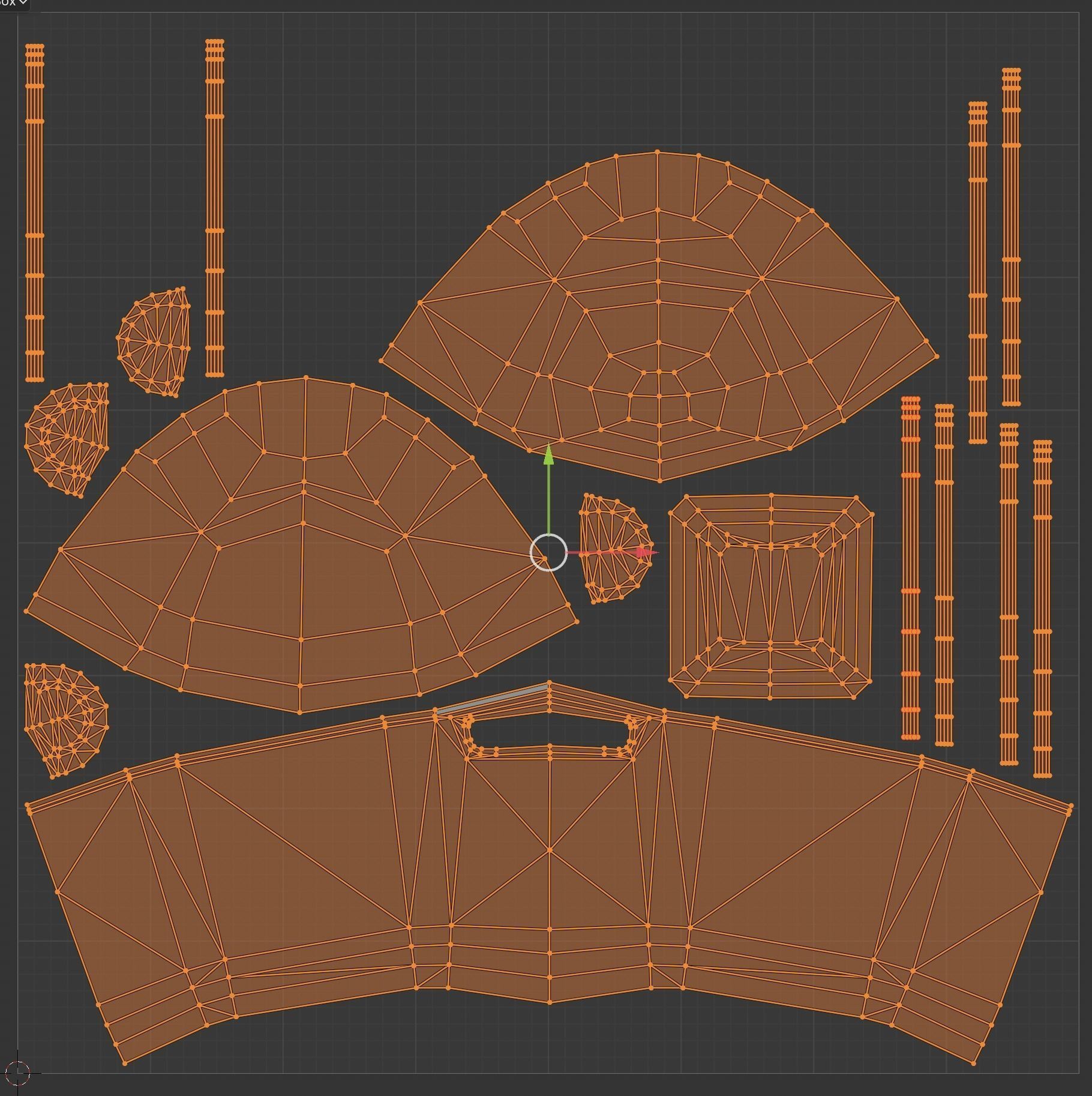 Panda Trash Can Low poly 3D model_41