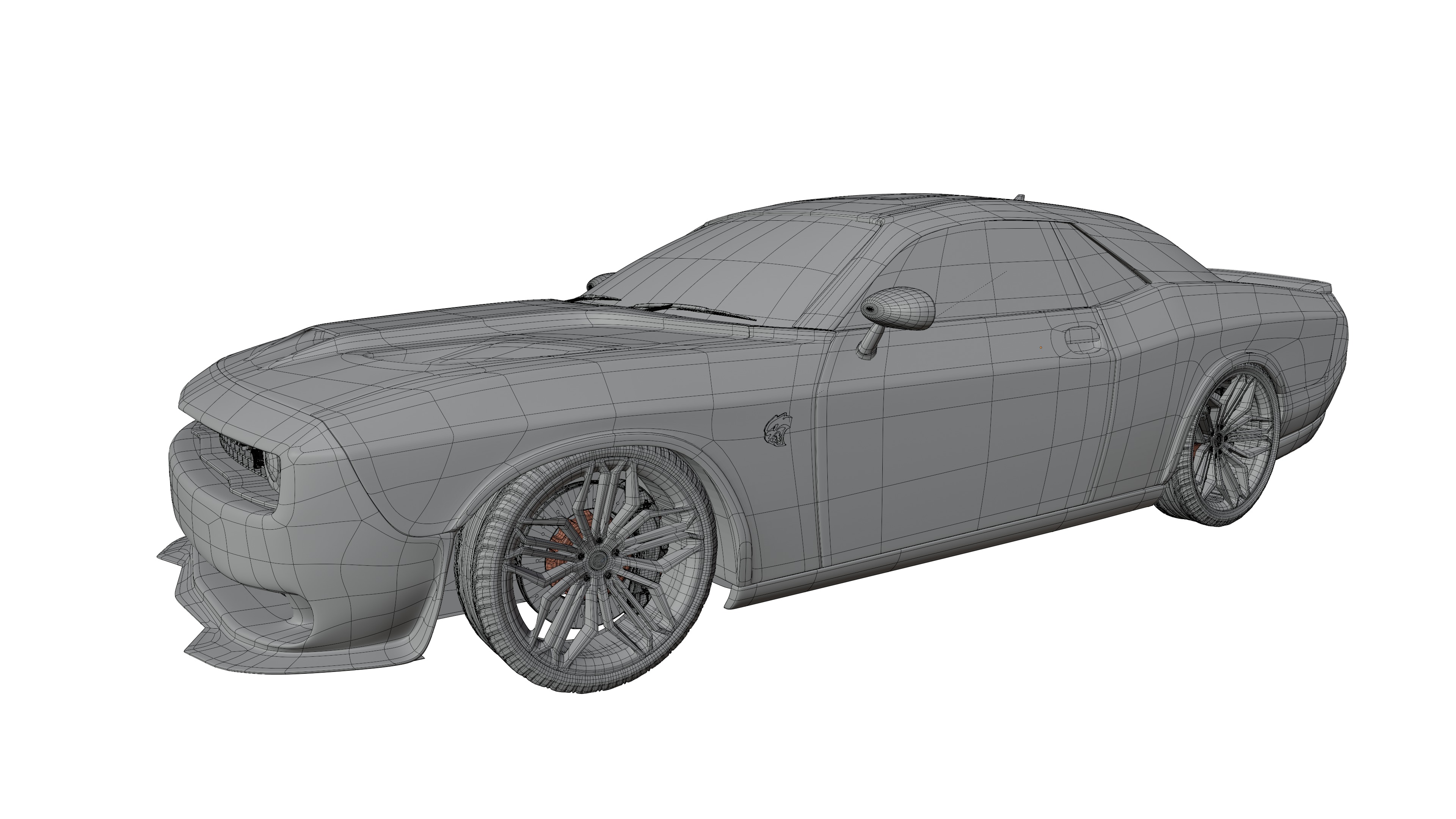 Dodge SRT Hellcat  3D model_8