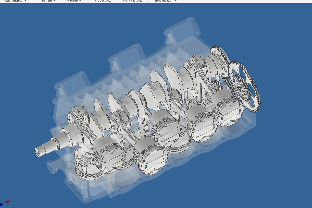 Assembly Crankshaft 3D print model_2