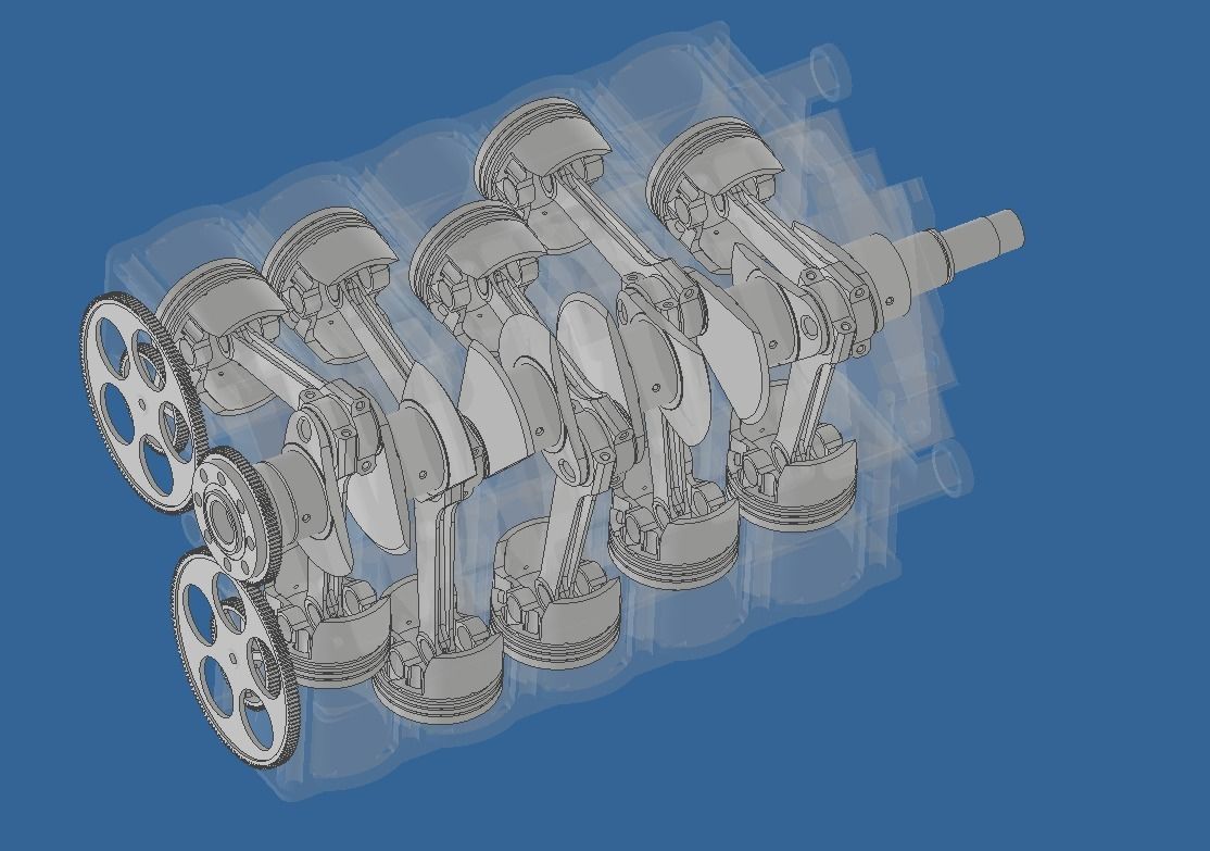 Assembly Crankshaft 3D print model_3