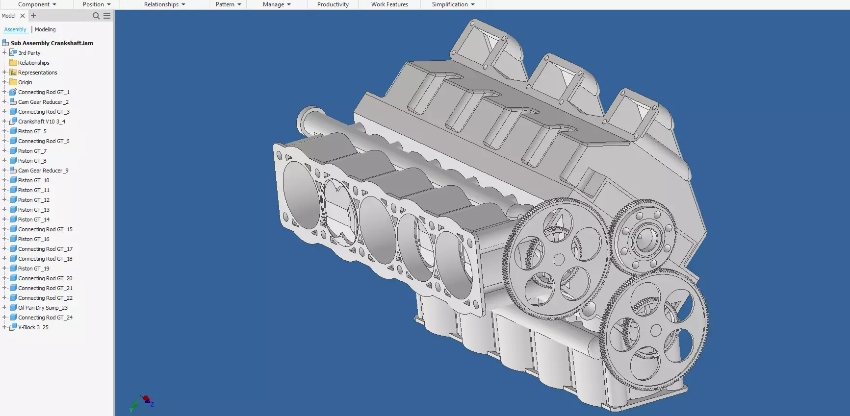 Assembly Crankshaft 3D print model_0