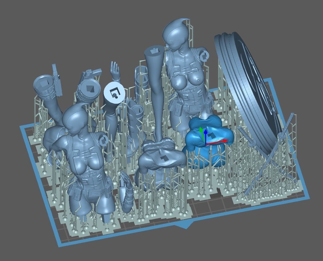 SpiderGwen X GwenPool - 1TO10 STL FILE 3D PRINT MODEL 3D print model_17