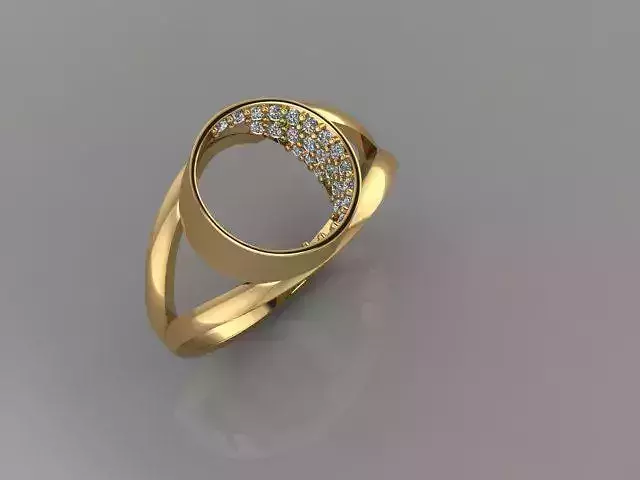 CIRCLE OVAL RING