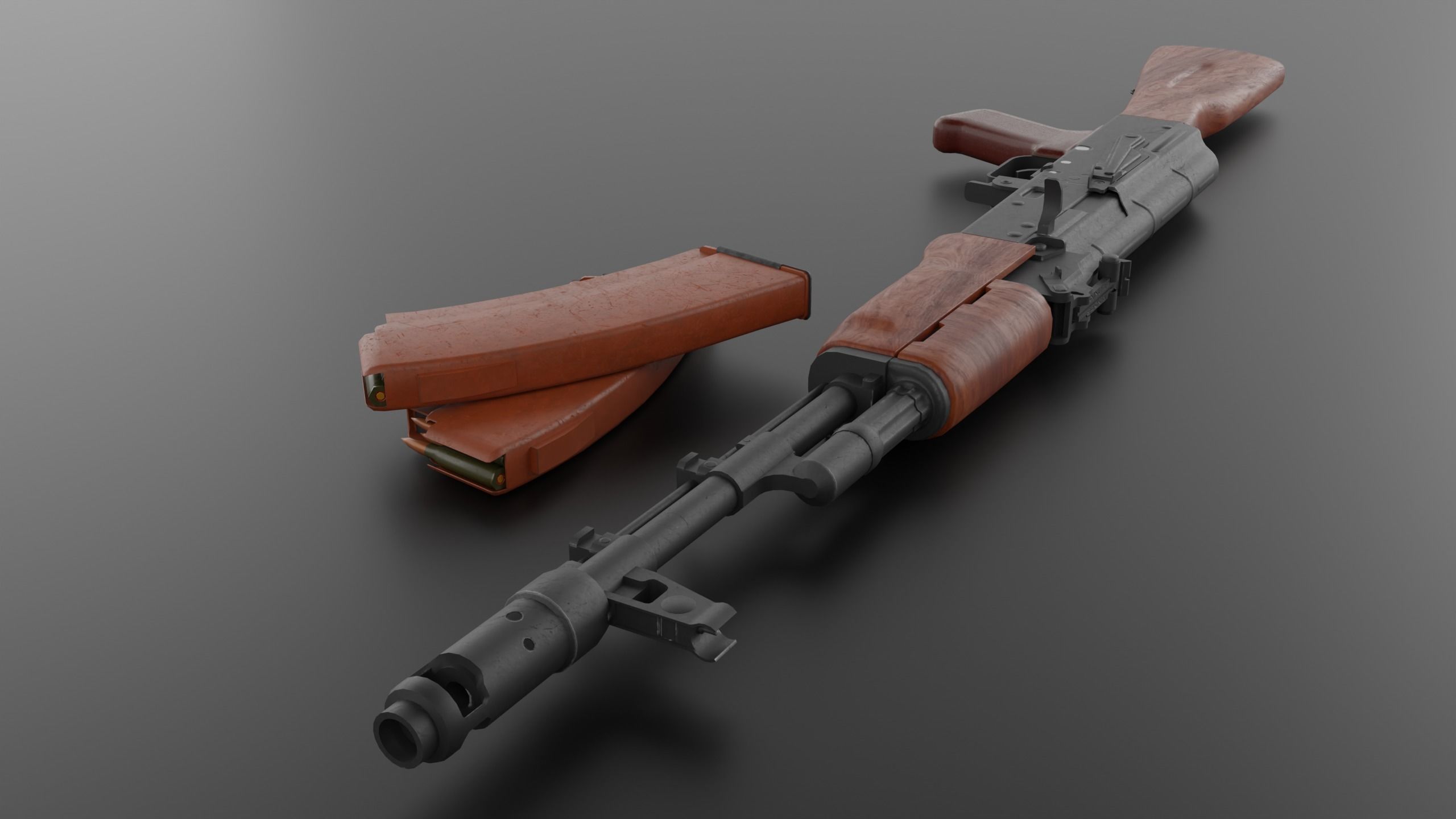 AK-74 Pack - game asset Low-poly 3D model_9