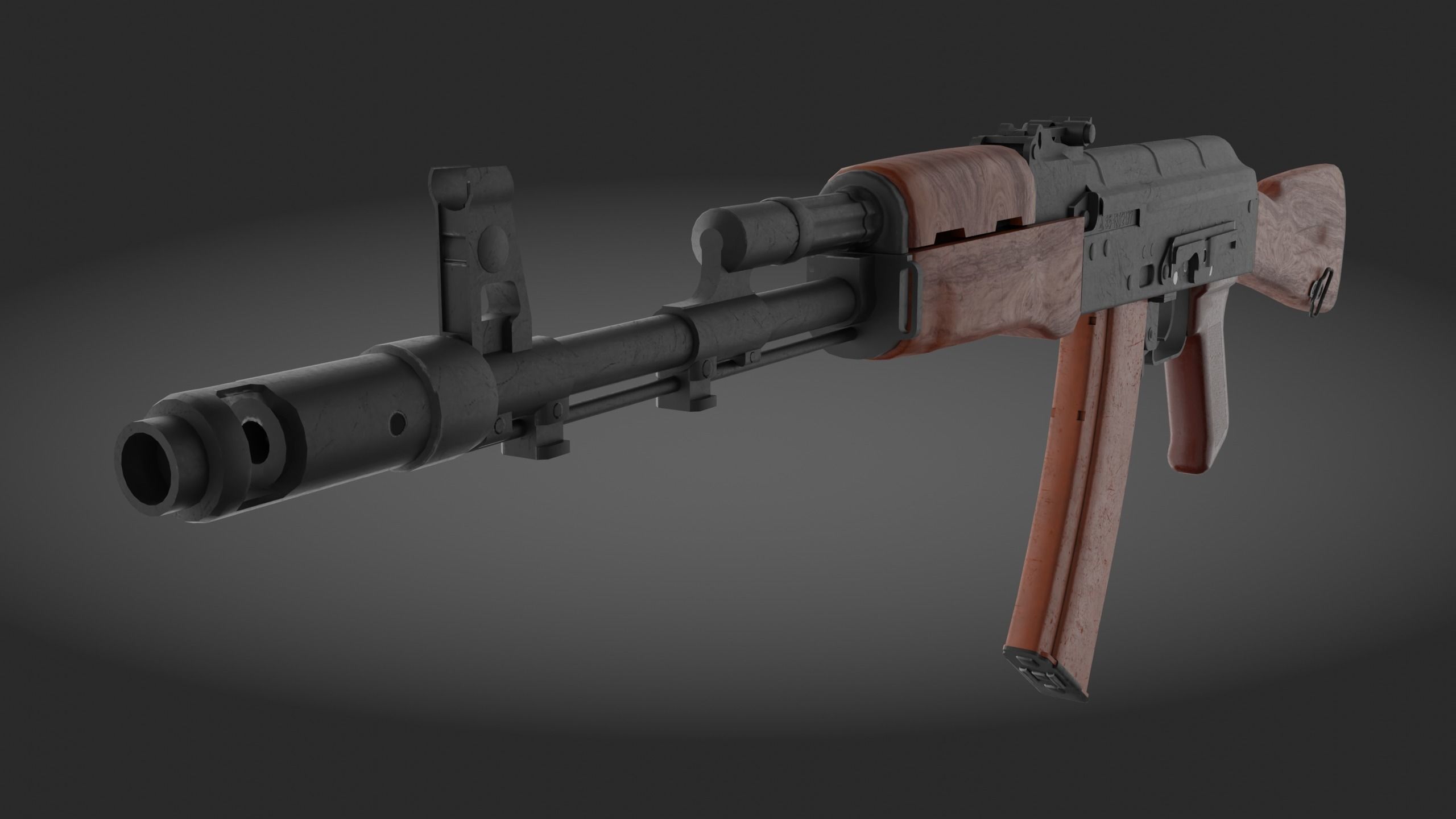 AK-74 Pack - game asset Low-poly 3D model_8