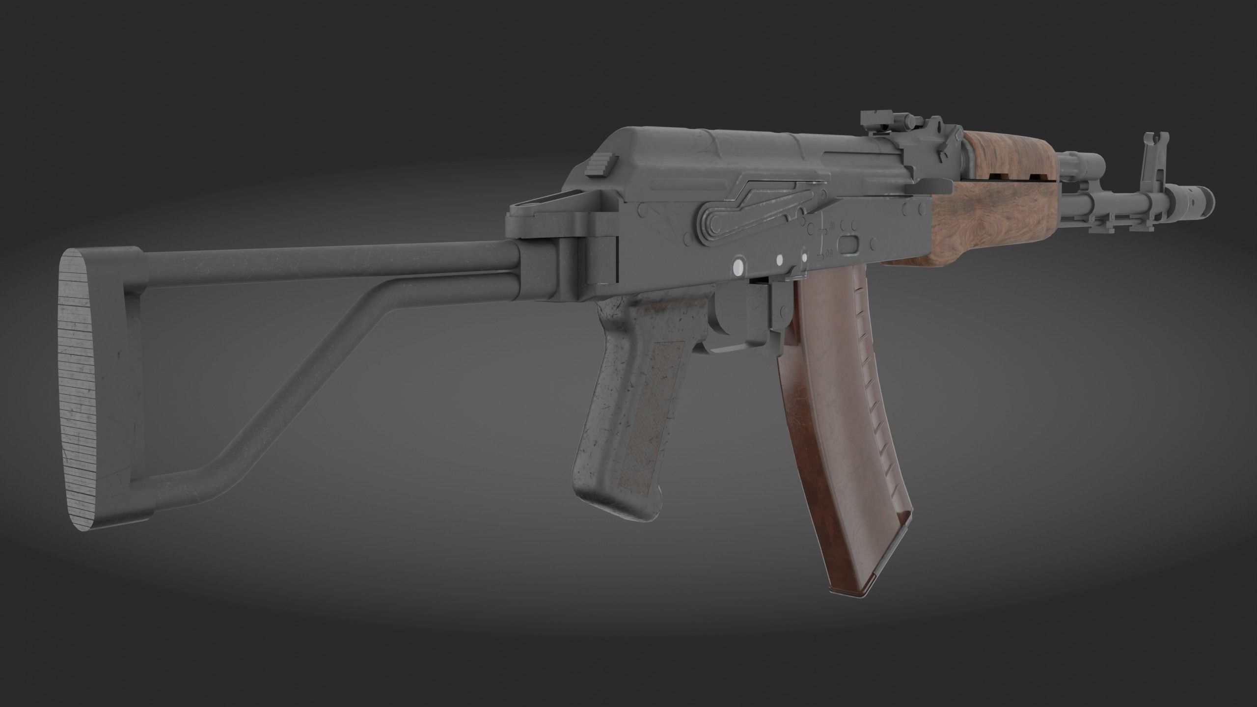 AK-74 Pack - game asset Low-poly 3D model_3