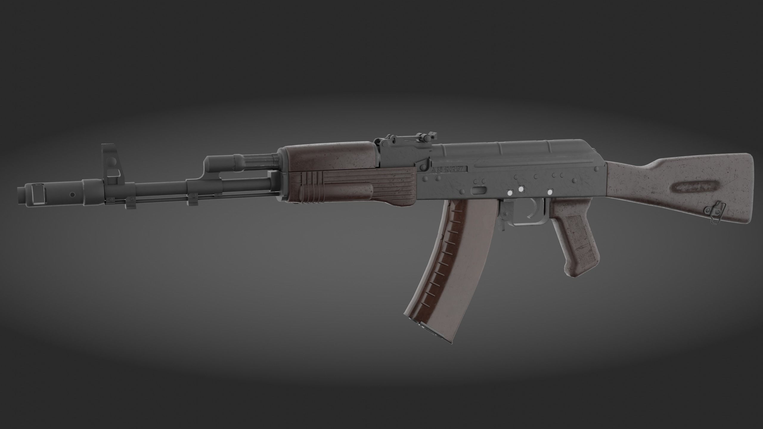 AK-74 Pack - game asset Low-poly 3D model_2