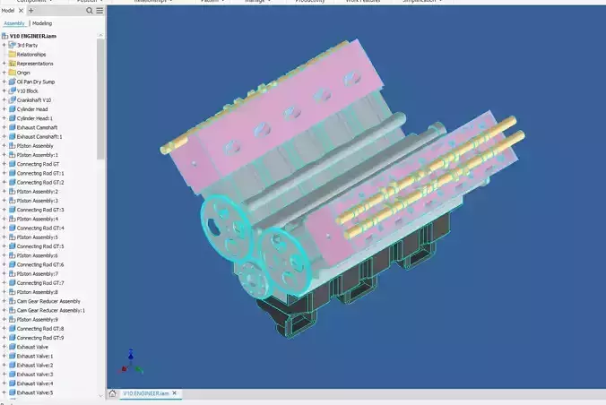 V10 ENGINEER assembly 