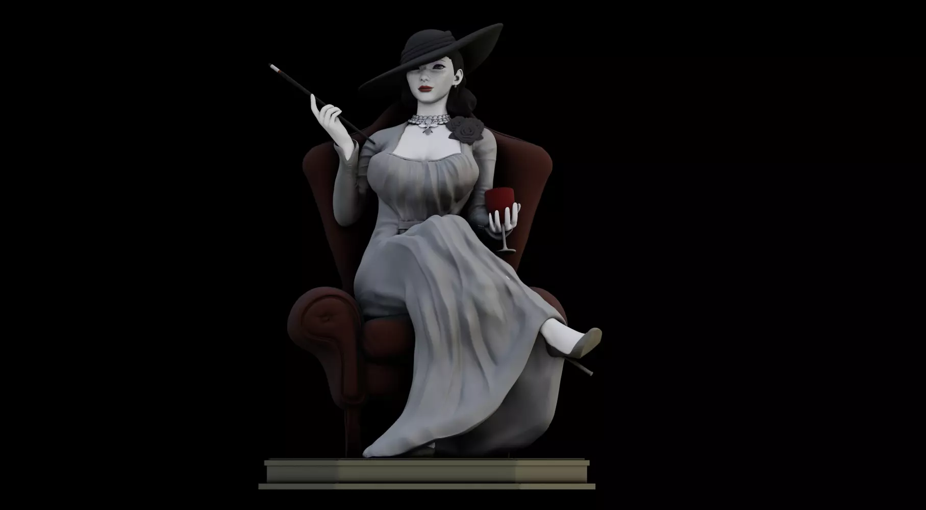 chinese dress ladies RE 8 Village Alcina Dimitrescu Vampire Lady Dimitrescu Dress Cosplay C   Gcosplay