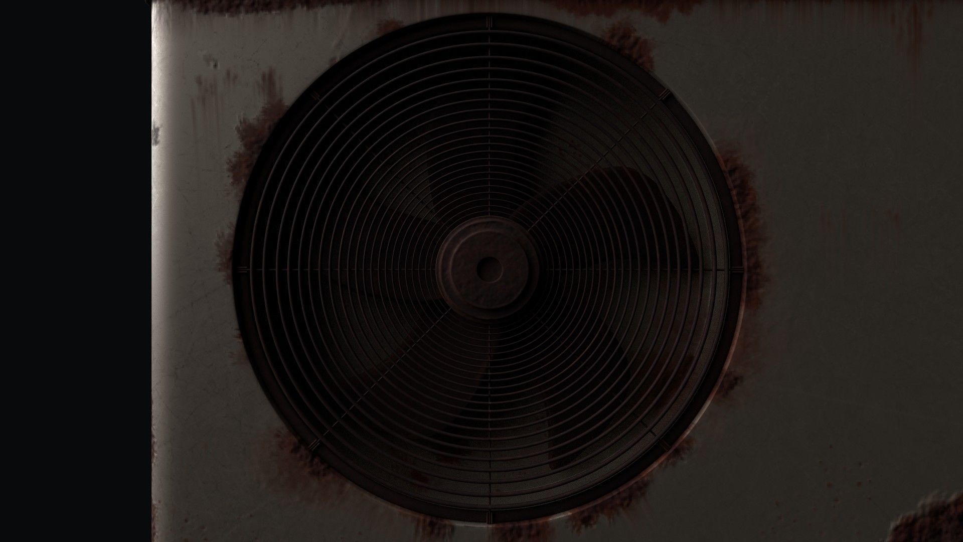 Ac Outer Unit Old and Rusty 3D model_6