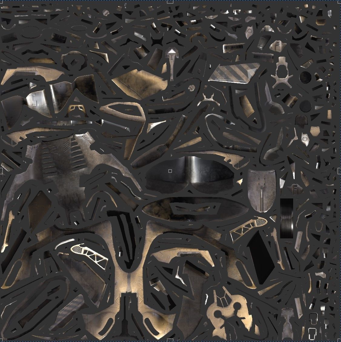 Sci Fi Cargo Ship Low-poly 3D model_15