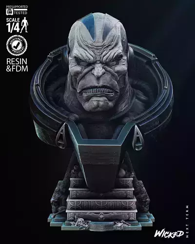 Wicked Marvel Apocalypse Portrait Bust Tested for 3D Printing 3D print model
