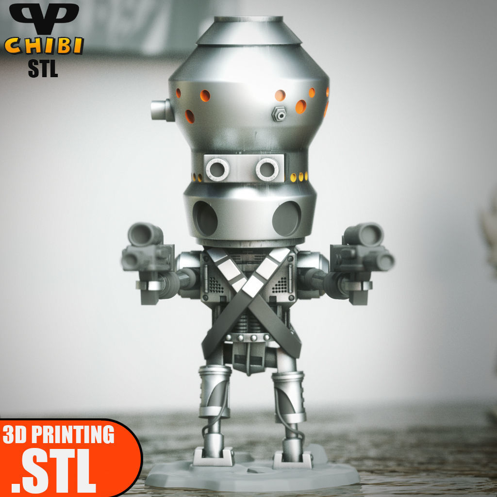 IG-11 Chibi STL for 3D Printing ChibiSTL 3DXM 3D print model_0