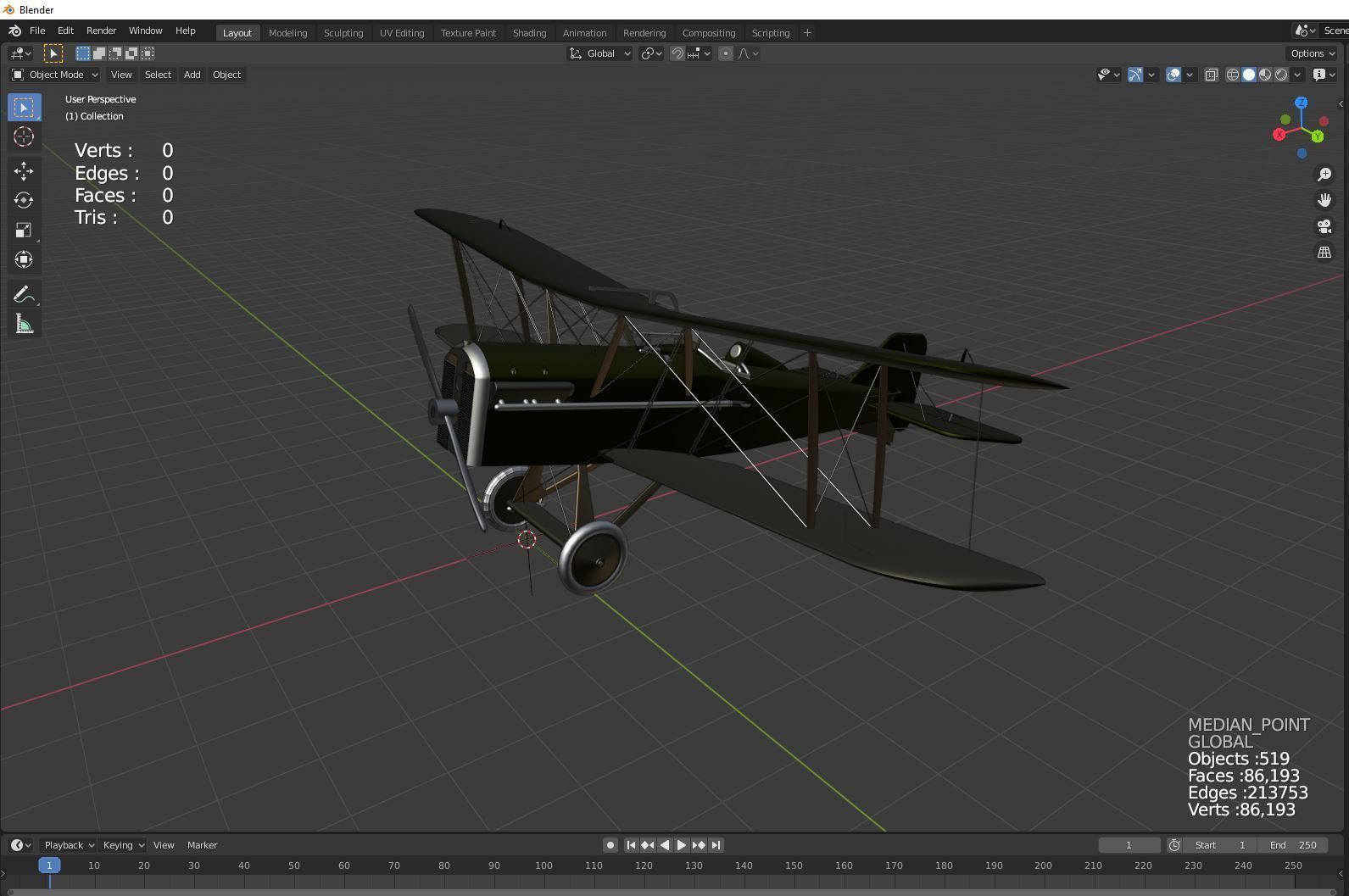 Royal Aircraft Factory SE 5a 3D model_5