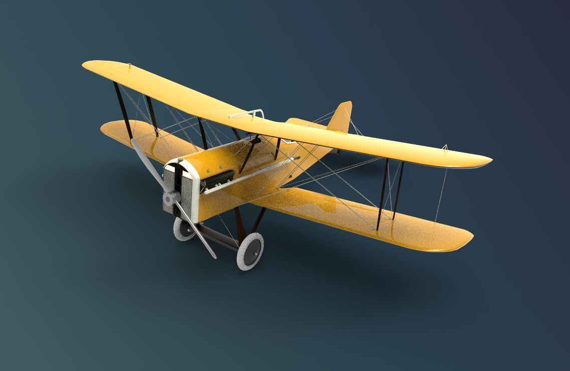 Royal Aircraft Factory SE 5a 3D model_2