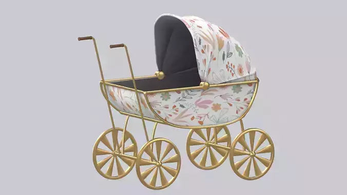 Doll carriage Dolls and their accessories PBR model