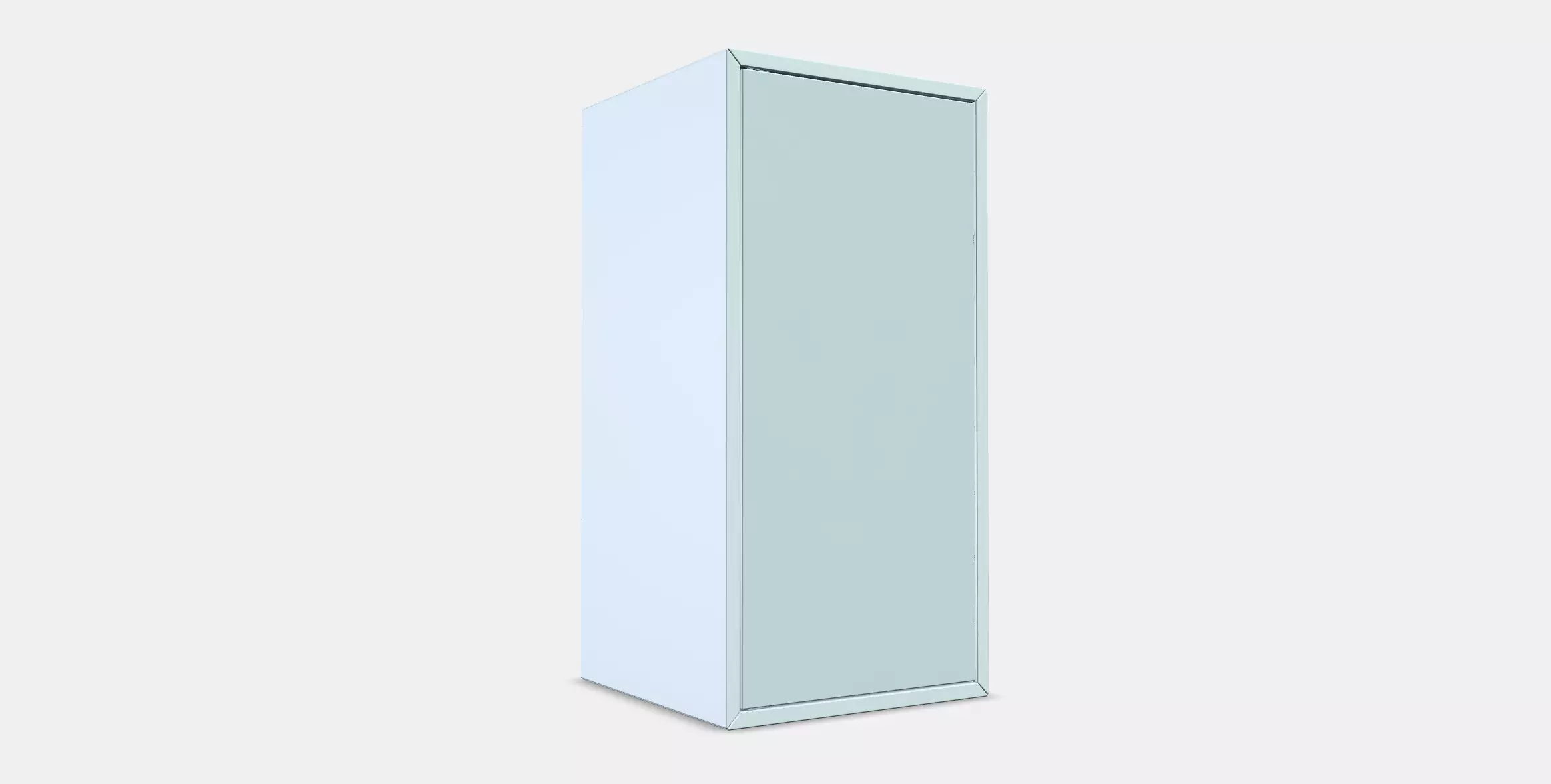 EKET Cabinet w door and 1 shelf Low-poly 3D model_0