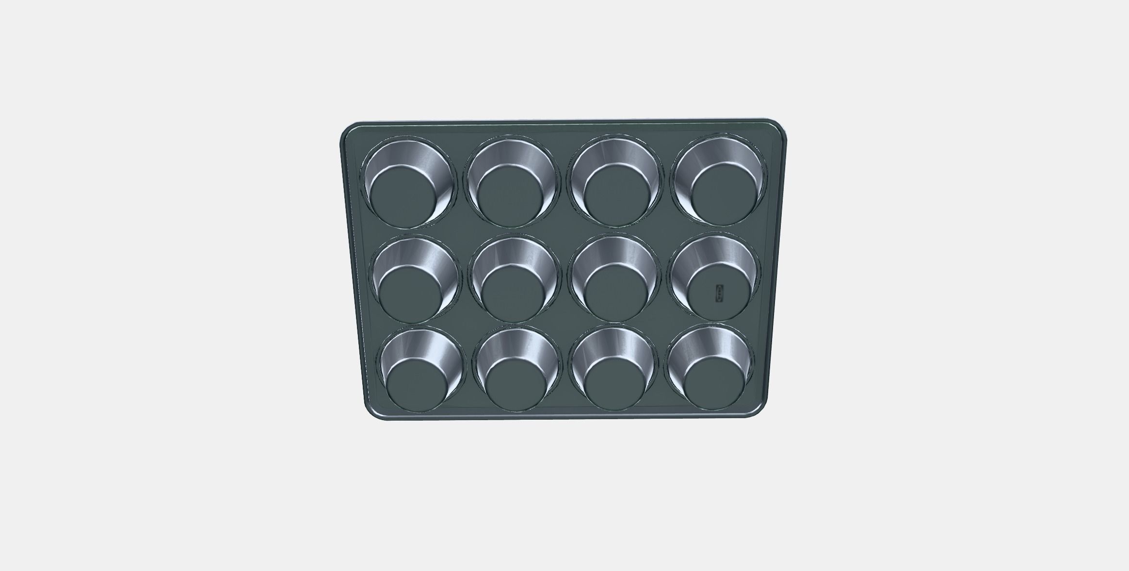 VARDAGEN Muffin tin Low-poly 3D model_10