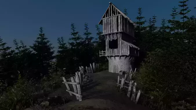 tower in the mountains