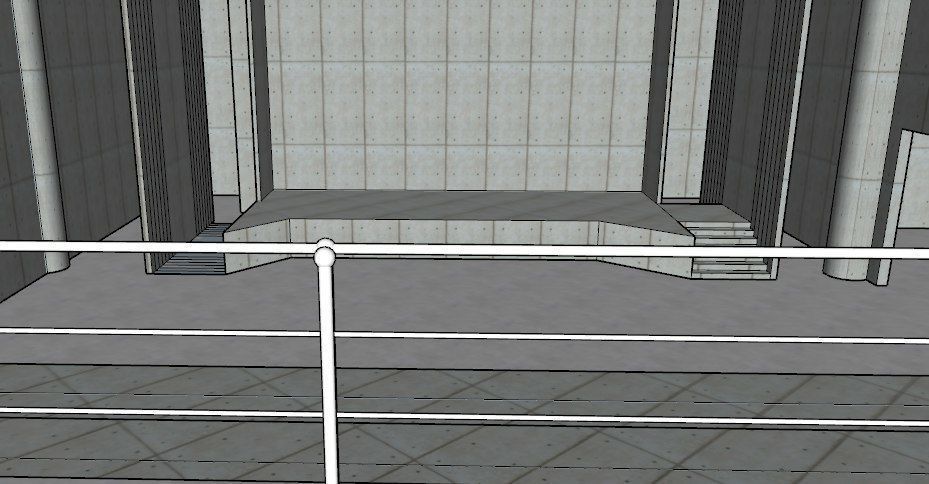 Full museum project in post slab and all details 3D model_3