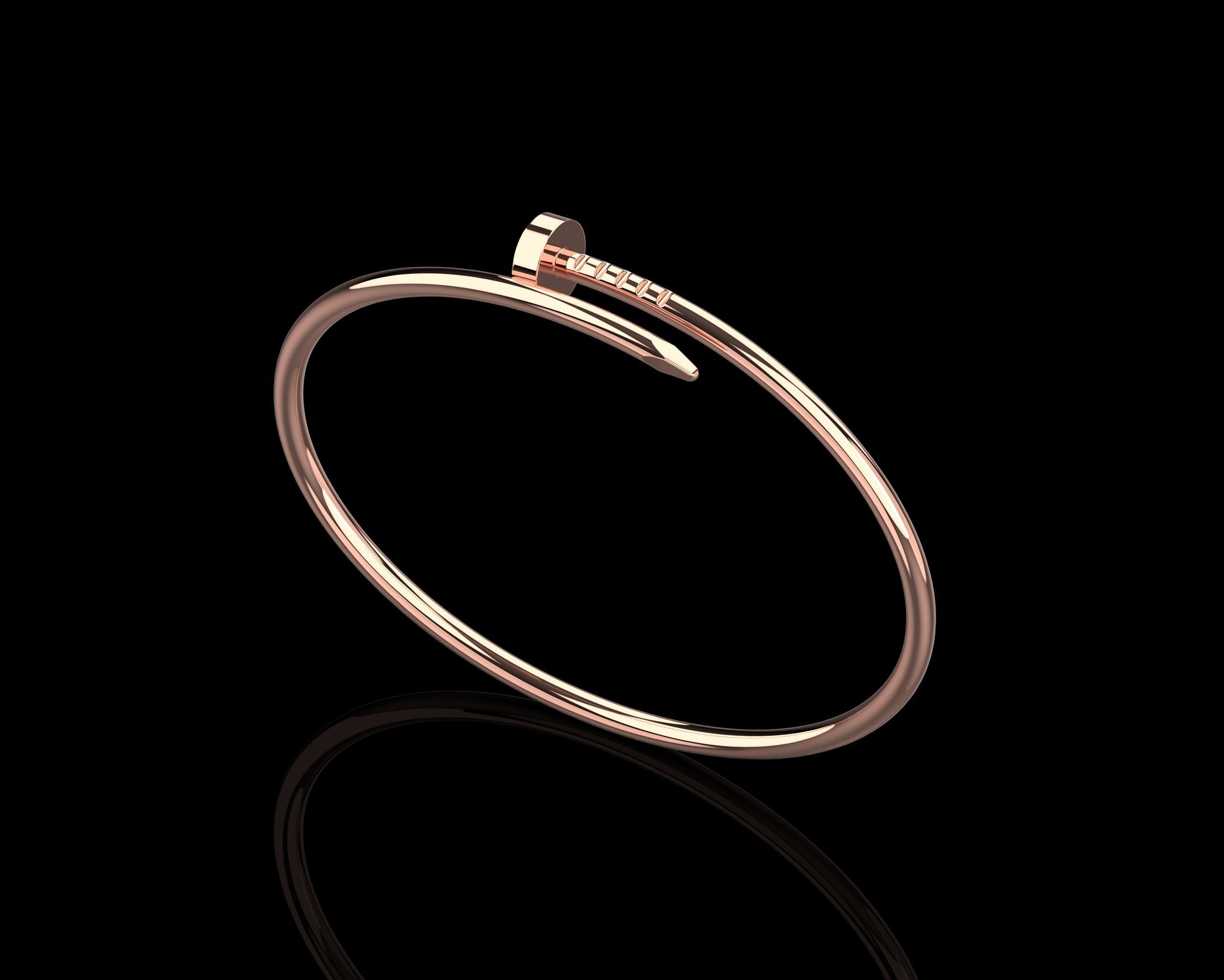 Juste un clou Bracelet 15 Size Small Version N186 3D print model_11