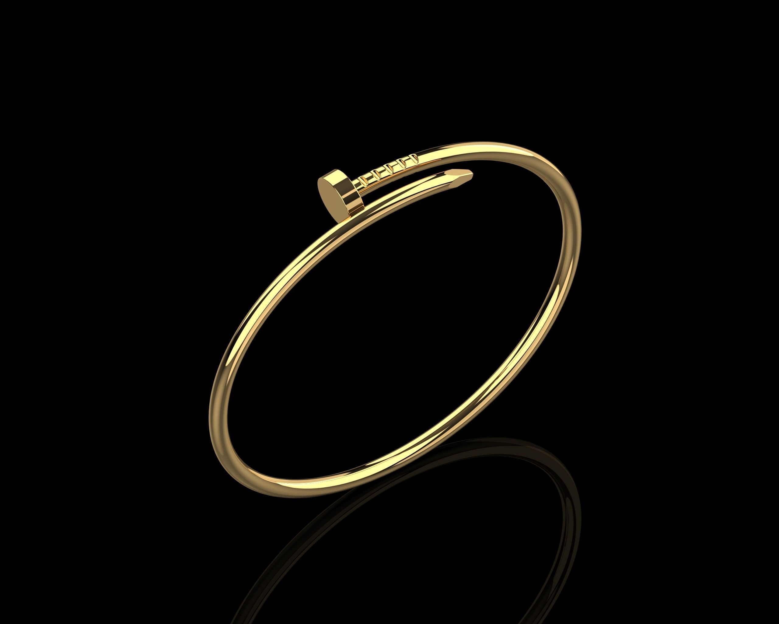 Juste un clou Bracelet 15 Size Small Version N186 3D print model_3