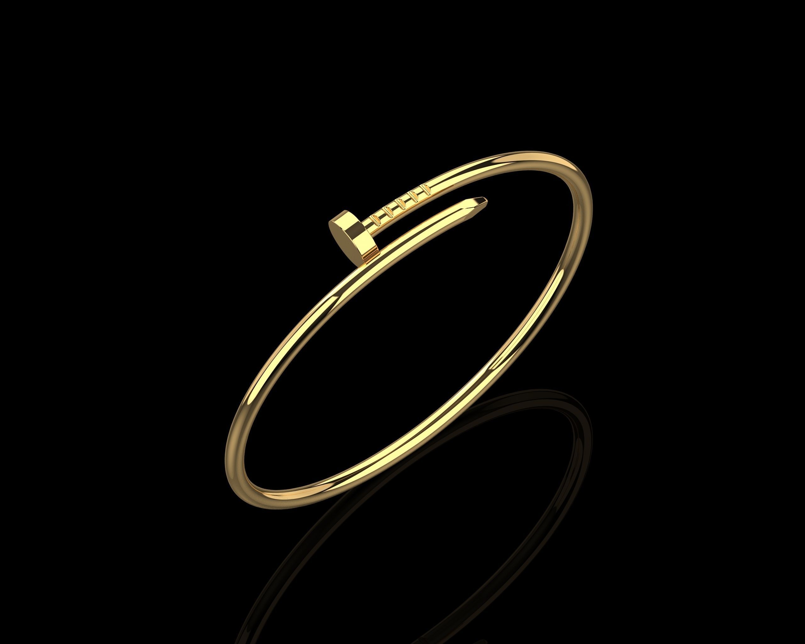 Juste un clou Bracelet 15 Size Small Version N186 3D print model_22