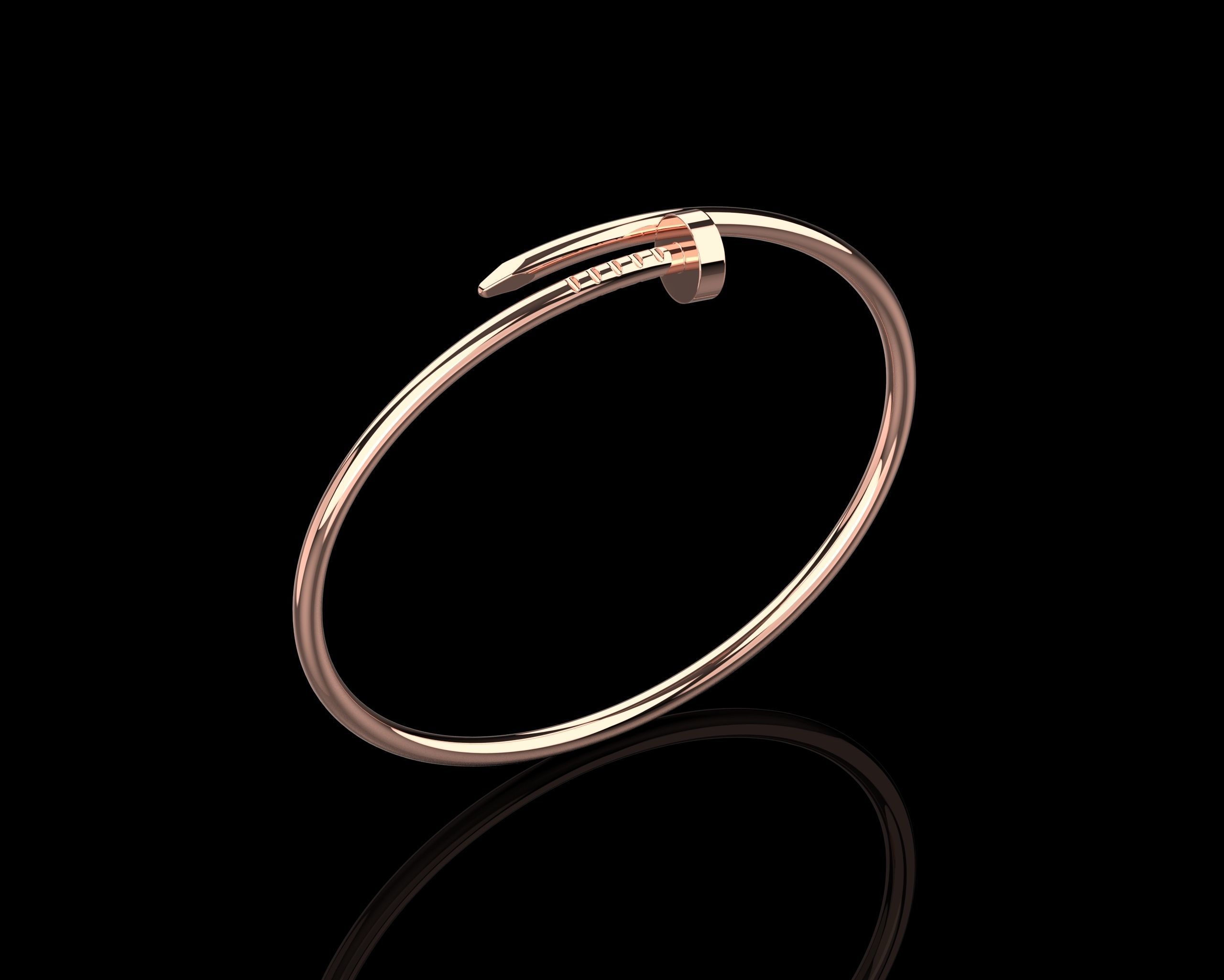 Juste un clou Bracelet 15 Size Small Version N186 3D print model_15