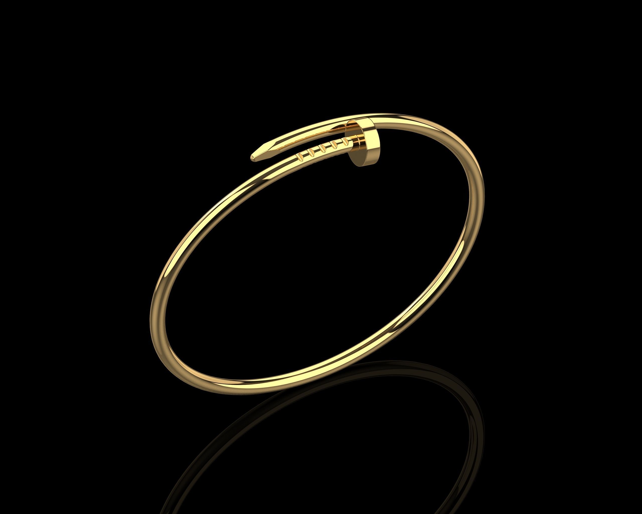 Juste un clou Bracelet 17 Size Small Version N188 3D print model_21