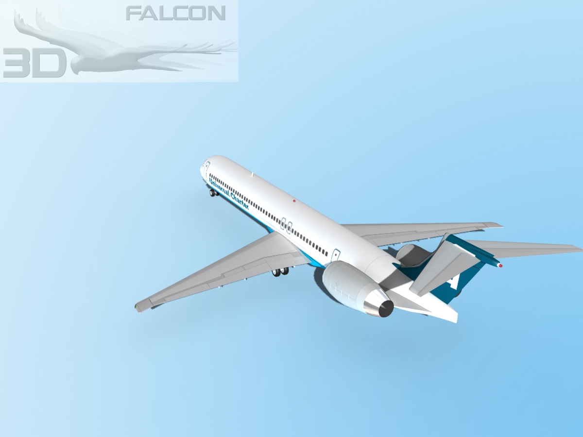 Falcon3D MD-80 Universal Charter 3D model_8
