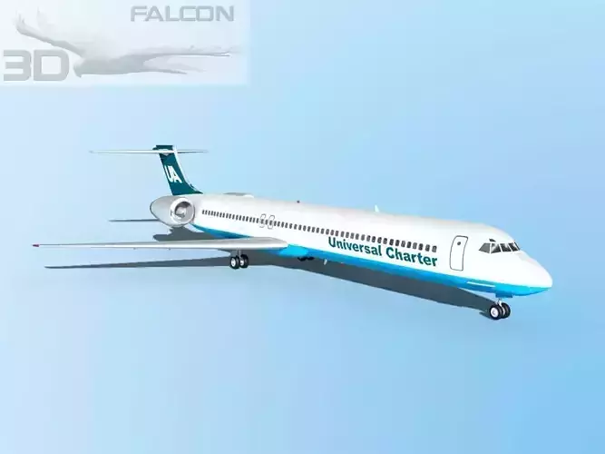 Falcon3D MD-80 Universal Charter 3D model