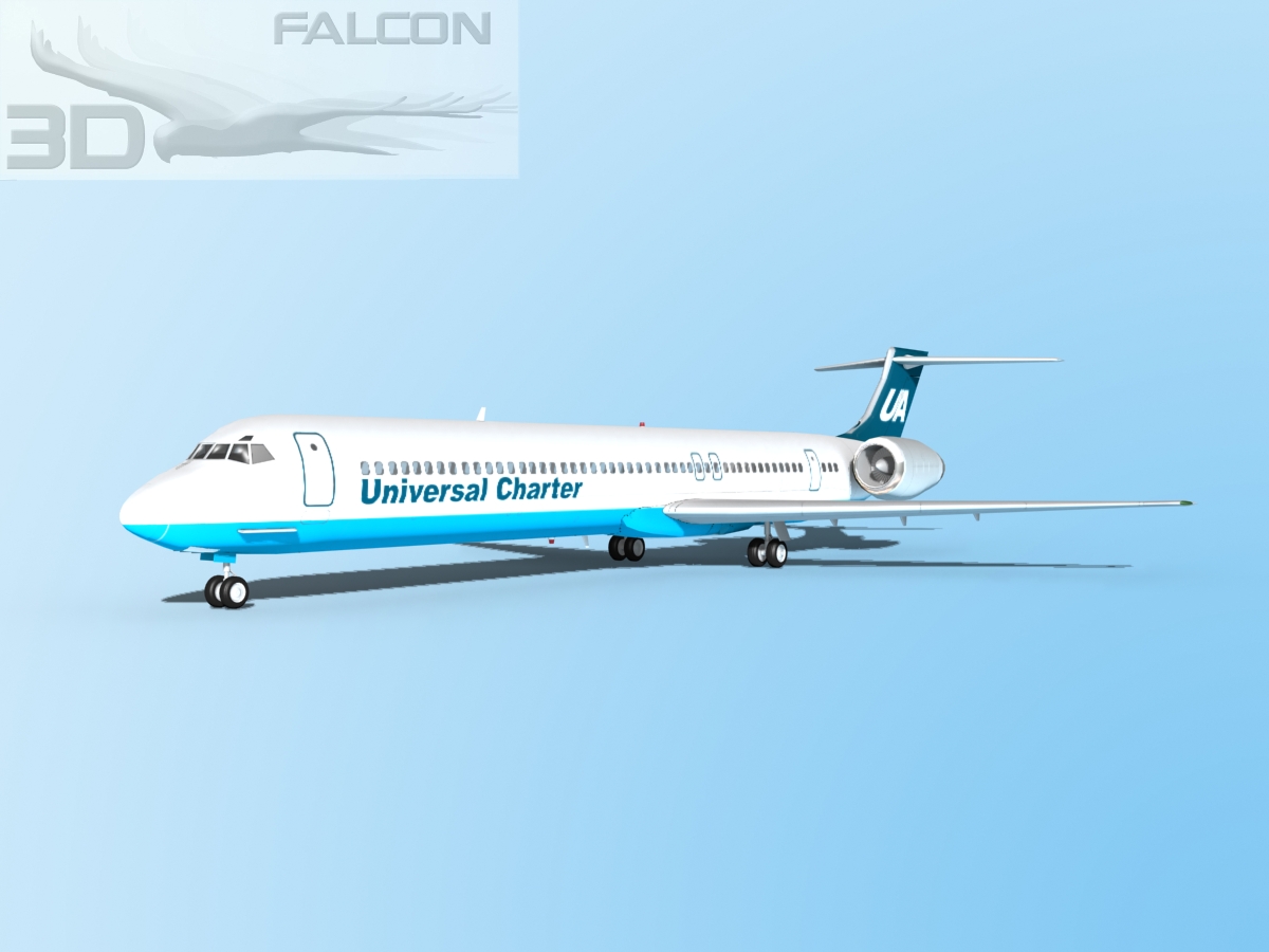 Falcon3D MD-80 Universal Charter 3D model_3