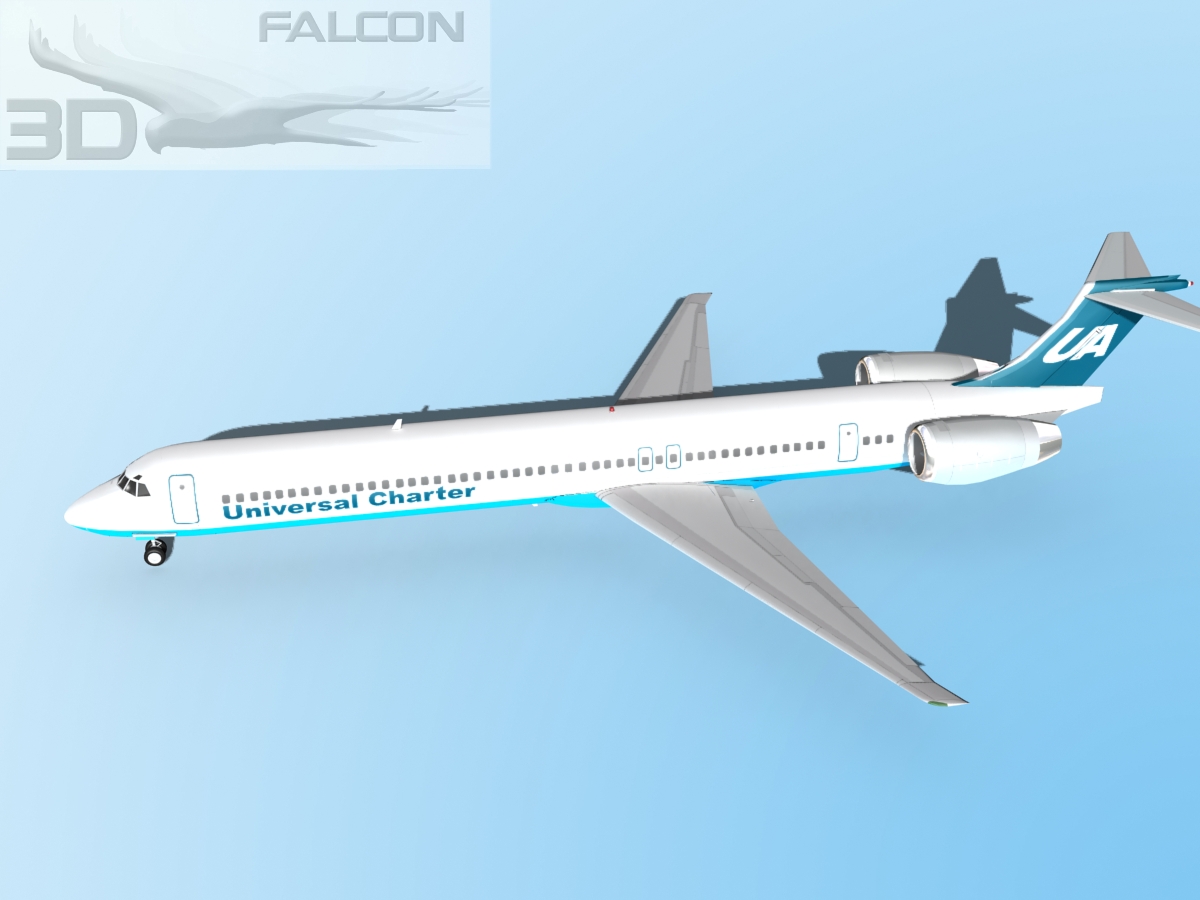 Falcon3D MD-80 Universal Charter 3D model_10