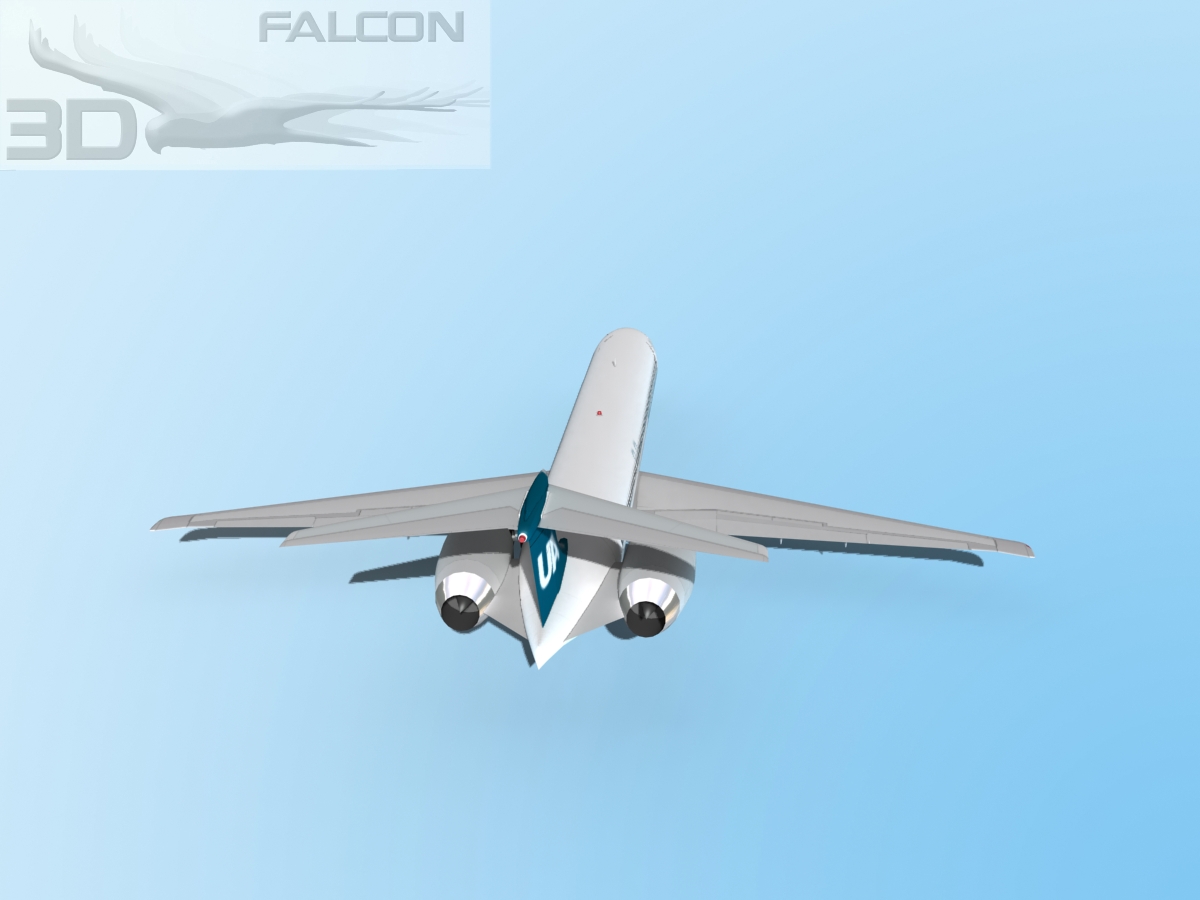 Falcon3D MD-80 Universal Charter 3D model_7