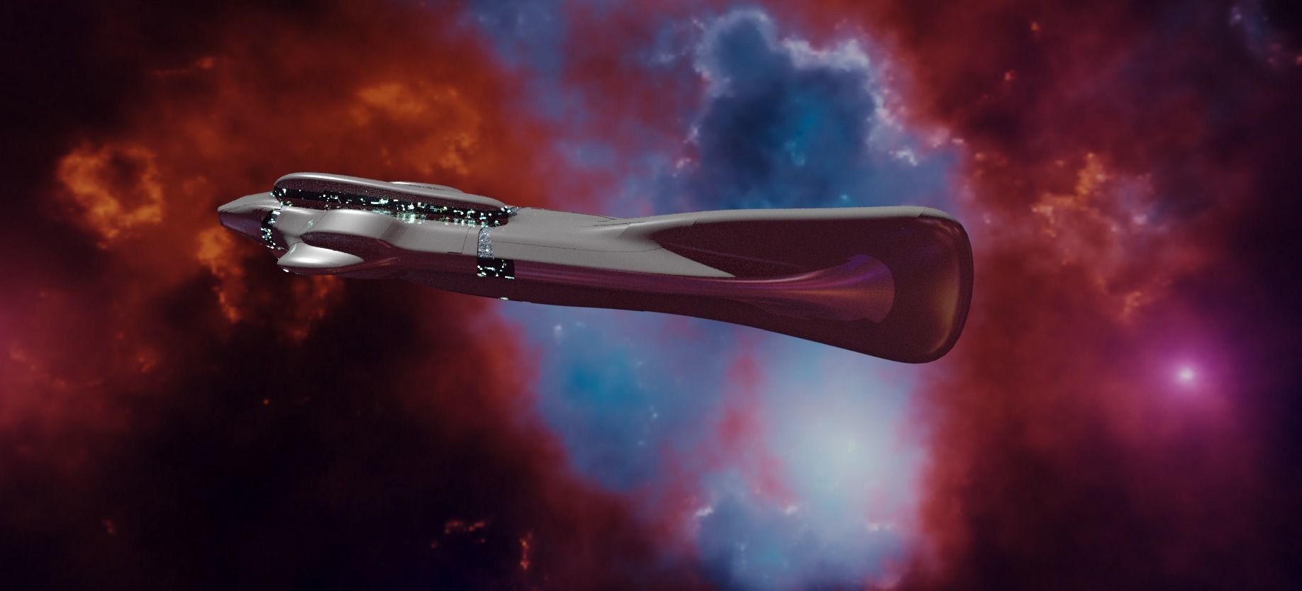 Mothership - Capitalship 3D model_8