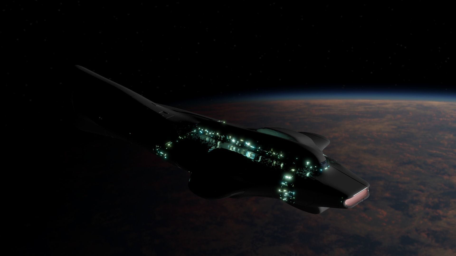 Mothership - Capitalship 3D model_3