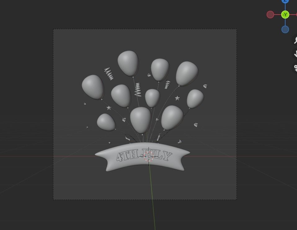 Independence day 3d Illustration  Icon Pack  3D model_34