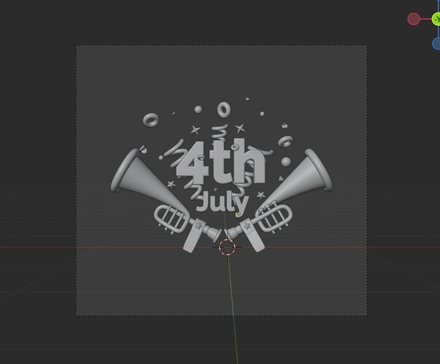 Independence day 3d Illustration  Icon Pack  3D model_26