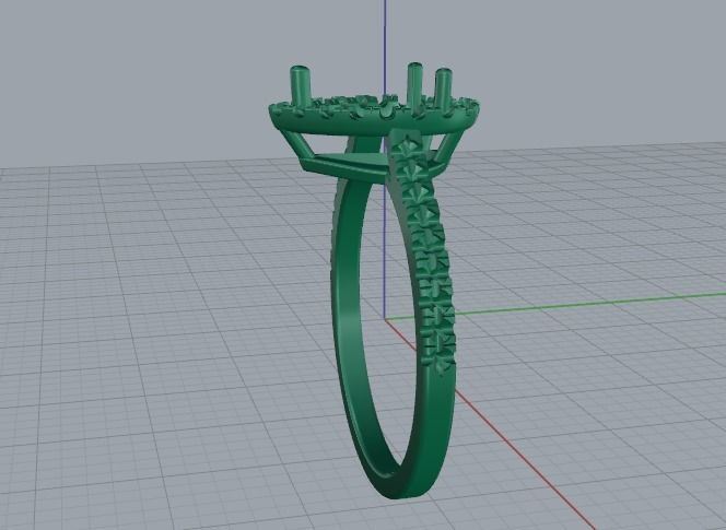 Ring pear Model 5581 3D print model_3
