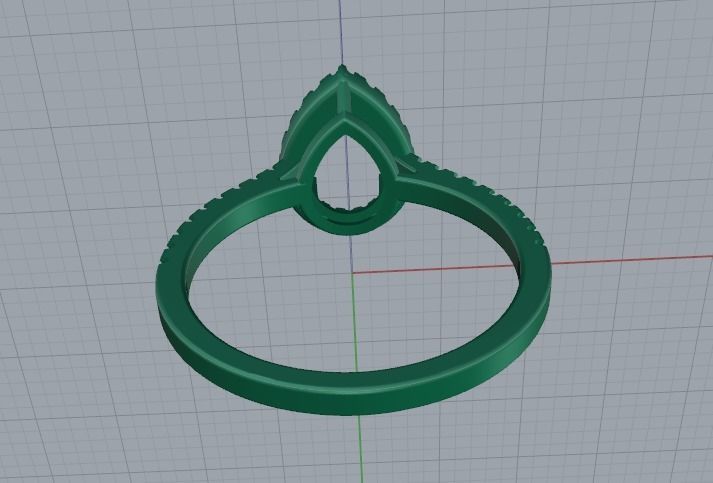 Ring pear Model 5581 3D print model_4