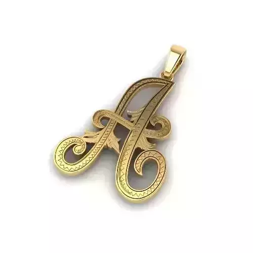 Pendant letter A Model 5574