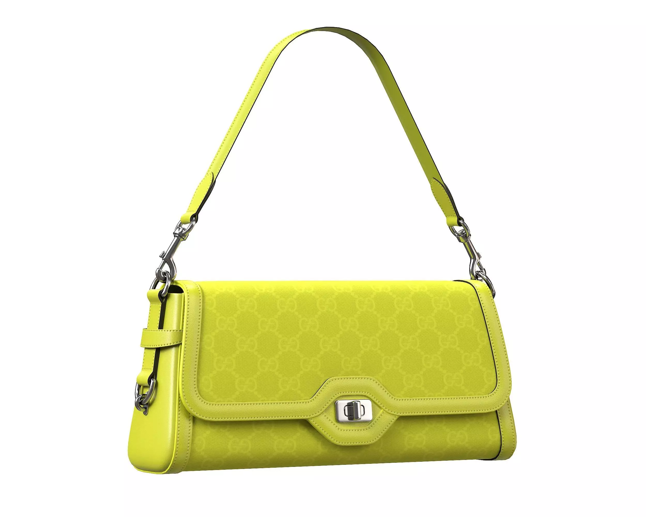 Gucci Luce Bag Green Low-poly 3D model