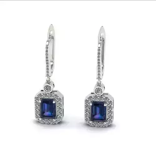 Emerald earrings Model 5552